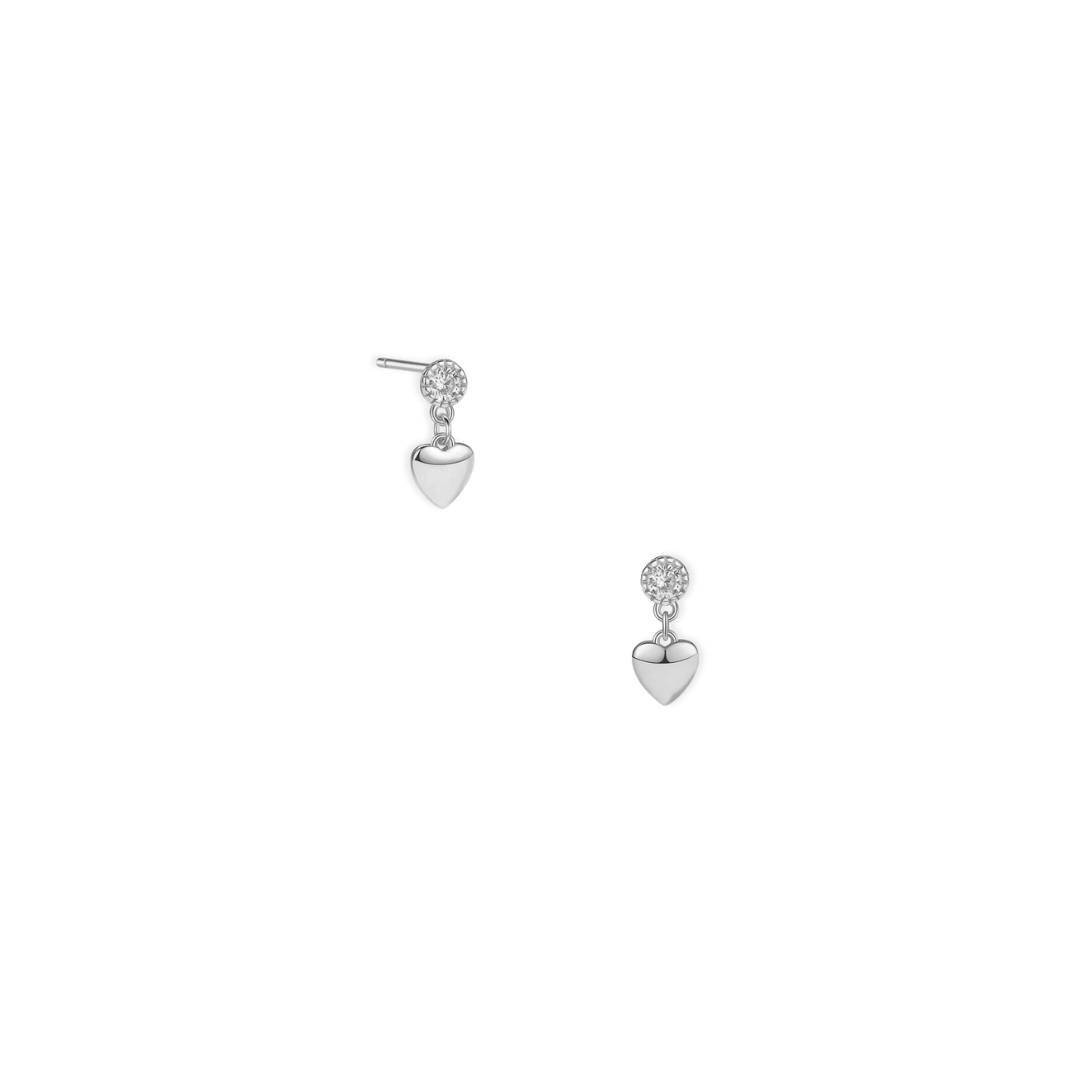 The Mila Heart Drop Studs