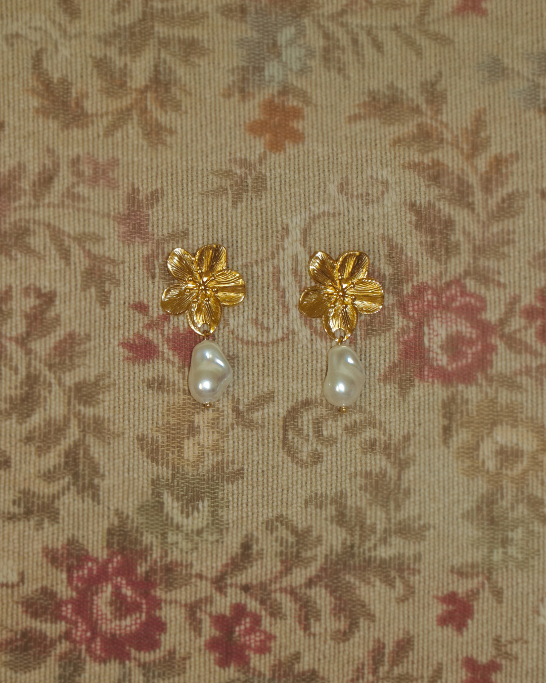 The Maia Pearl Floral Earrings