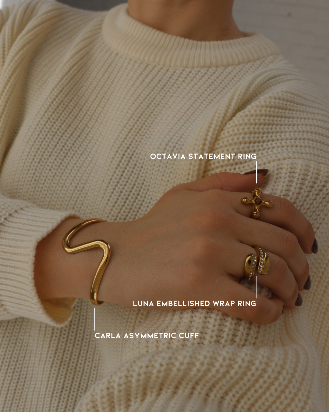 The Carla Asymmetric Cuff