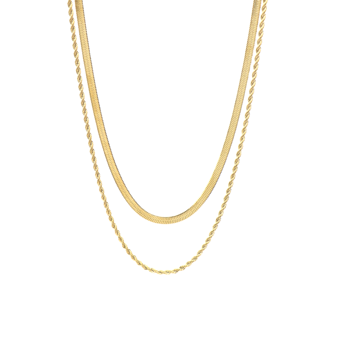 The Cynthia Double Chain Necklace