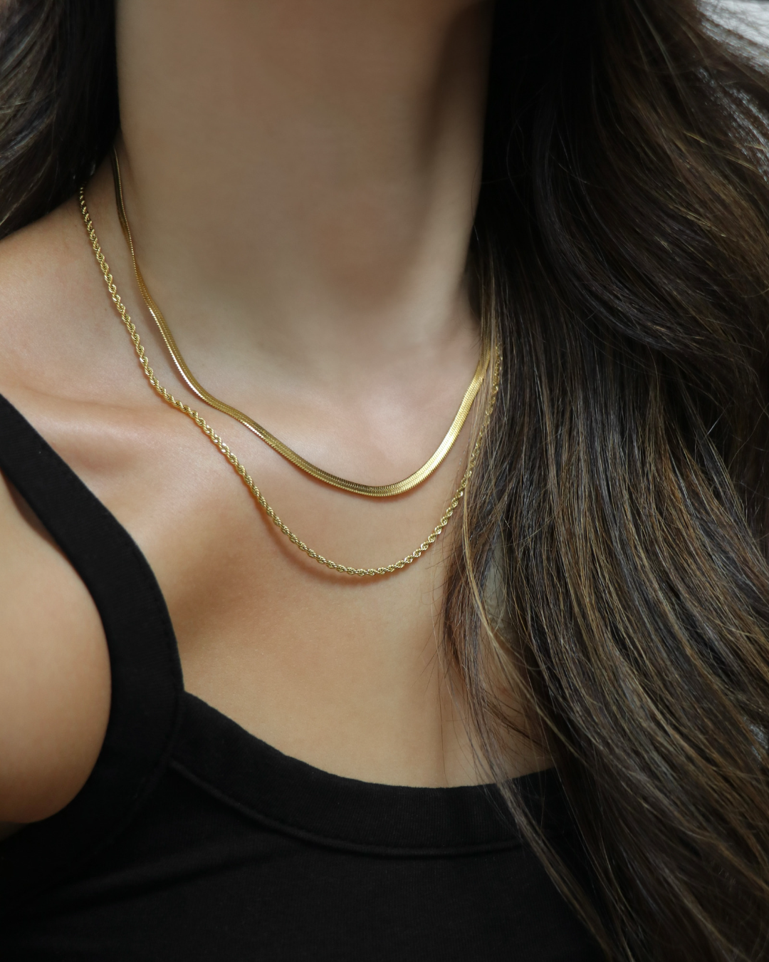 The Cynthia Double Chain Necklace