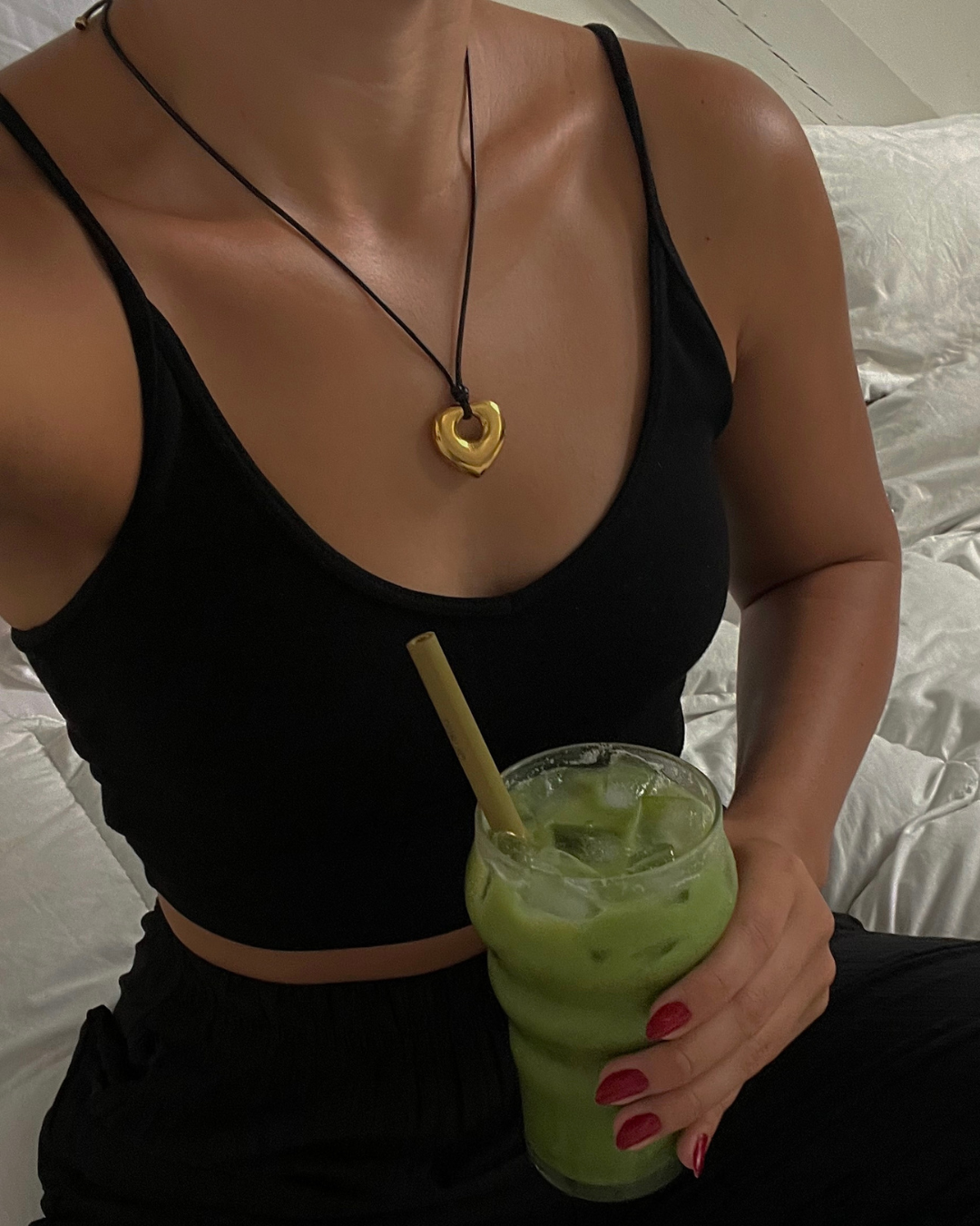 The Gwen Corded Heart Necklace
