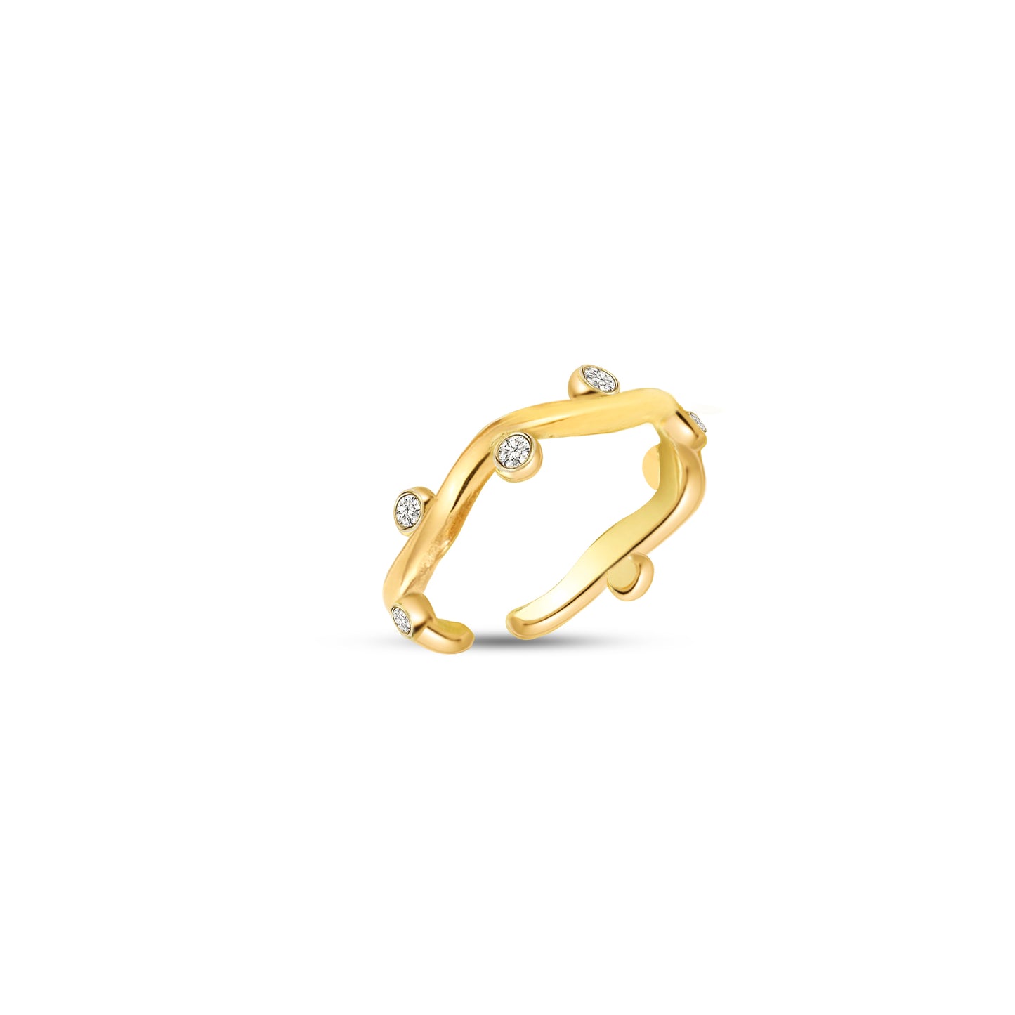 The Ludlow Wavy Stone Ring