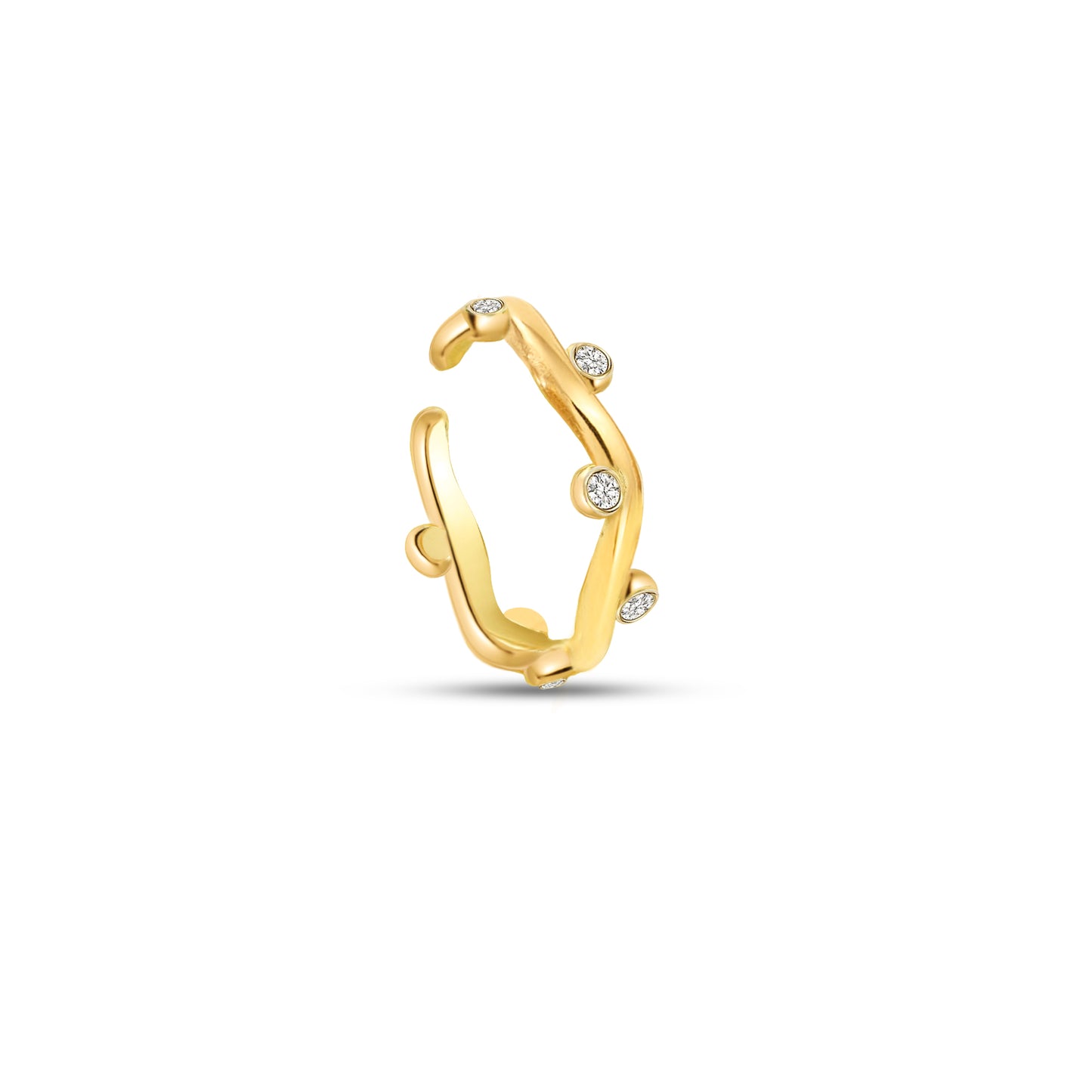 The Ludlow Wavy Stone Ring