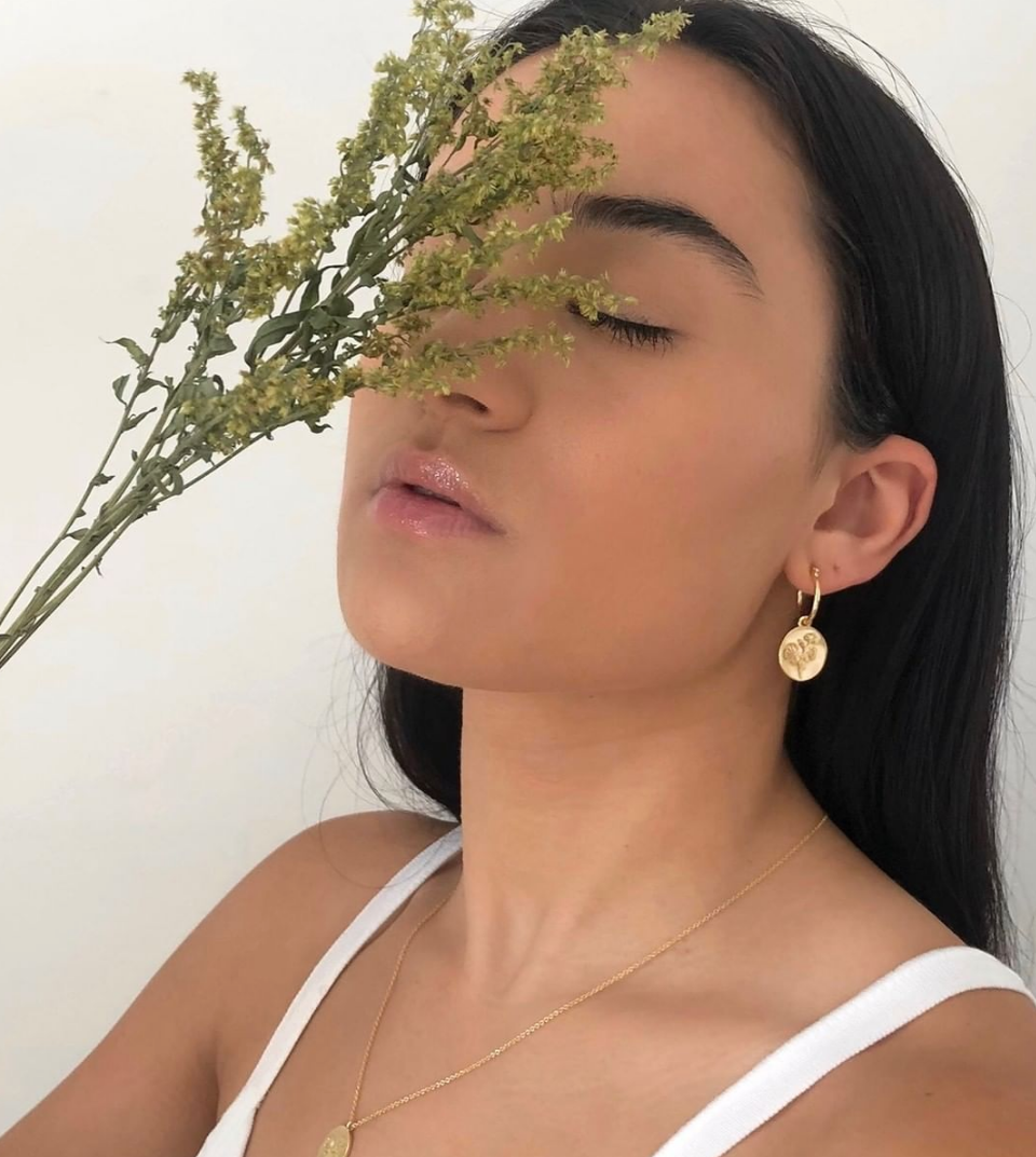 Wildflower Drop Hoop