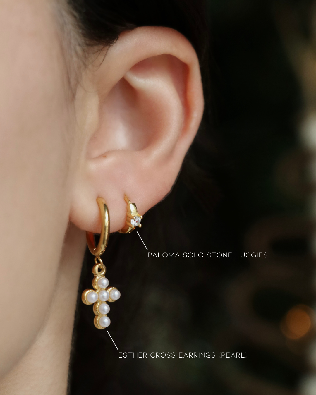 The Esther Cross Earrings