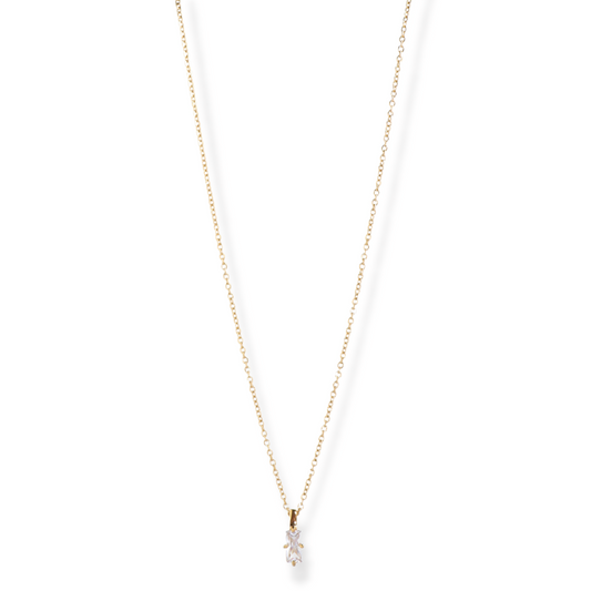 The Isla Baguette Pendant Necklace
