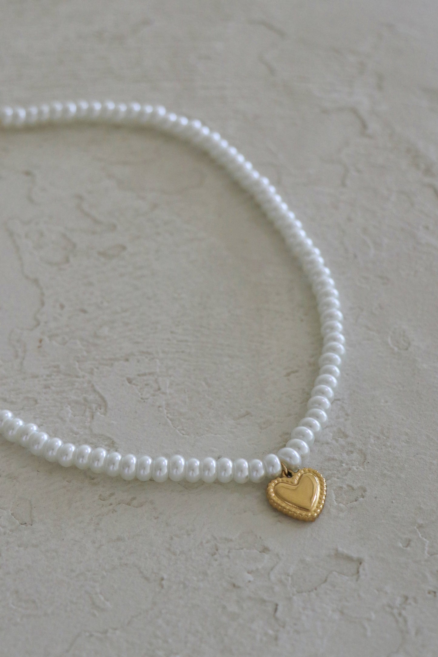 The Priscilla Pearl Heart Necklace