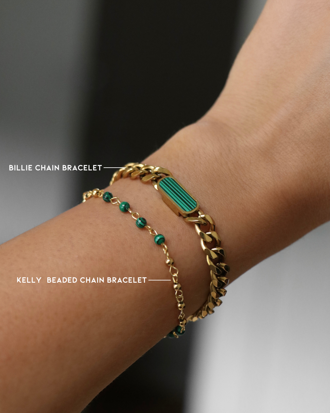 The Kelly Beaded Chain Bracelet
