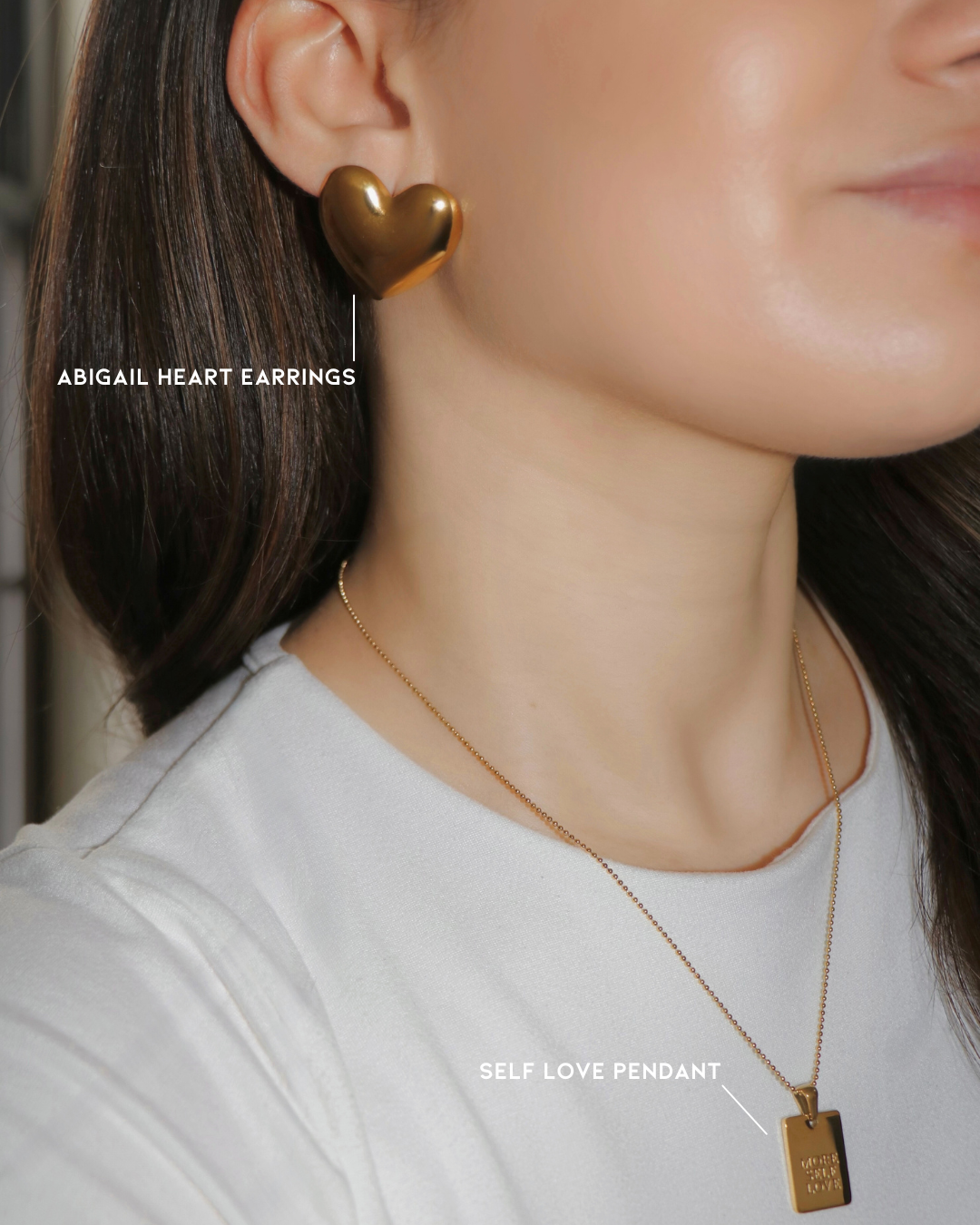 The Abigail Heart Earrings