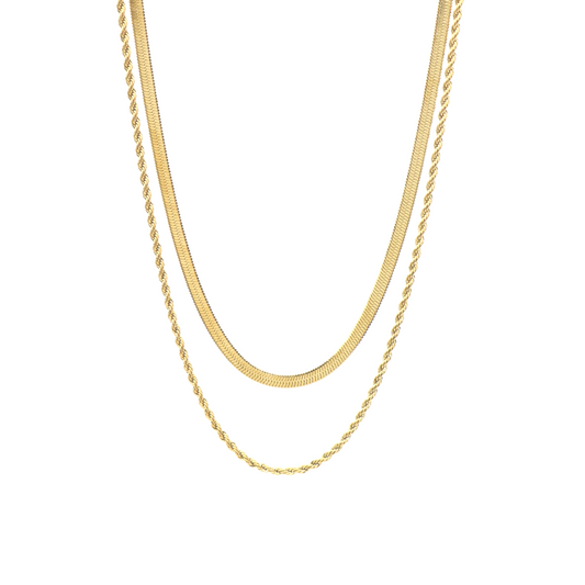 The Cynthia Double Chain Necklace