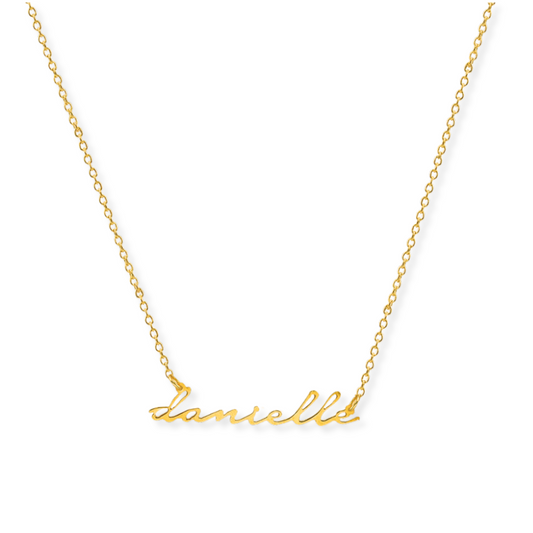 The Danielle Dainty Chain Nameplate