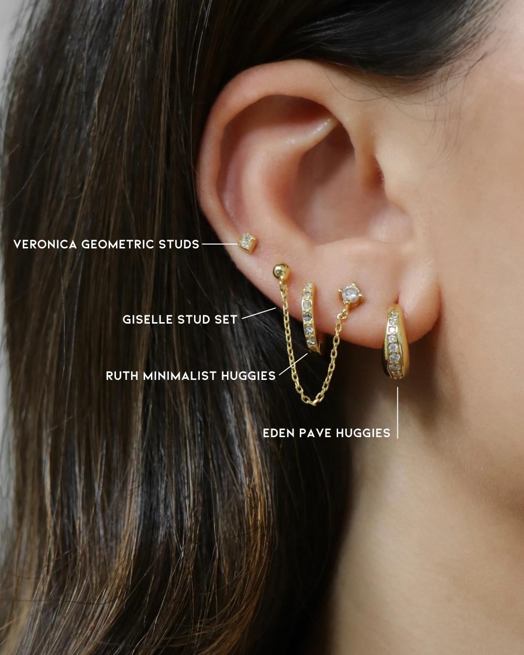 The Veronica Geometric Studs