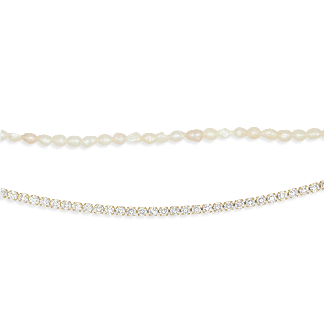 The Greta Layered Pearl Bracelet
