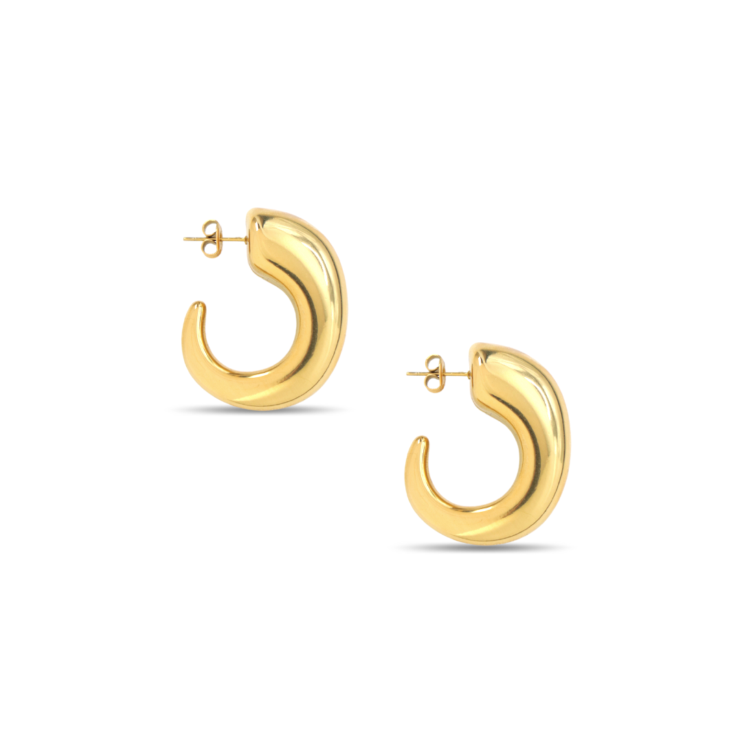 The Nicolette Crescent Hoops