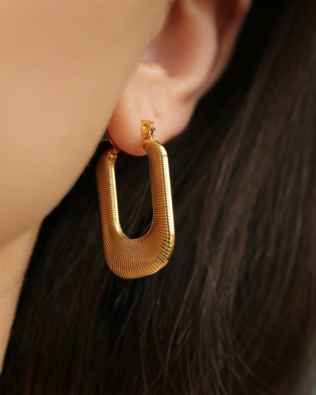 The Jessica Pleated Hoops