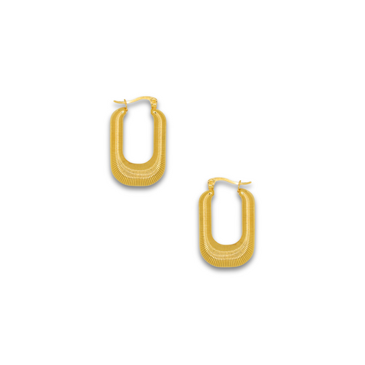 The Jessica Pleated Hoops