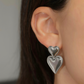 The Olivia Double Heart Earrings