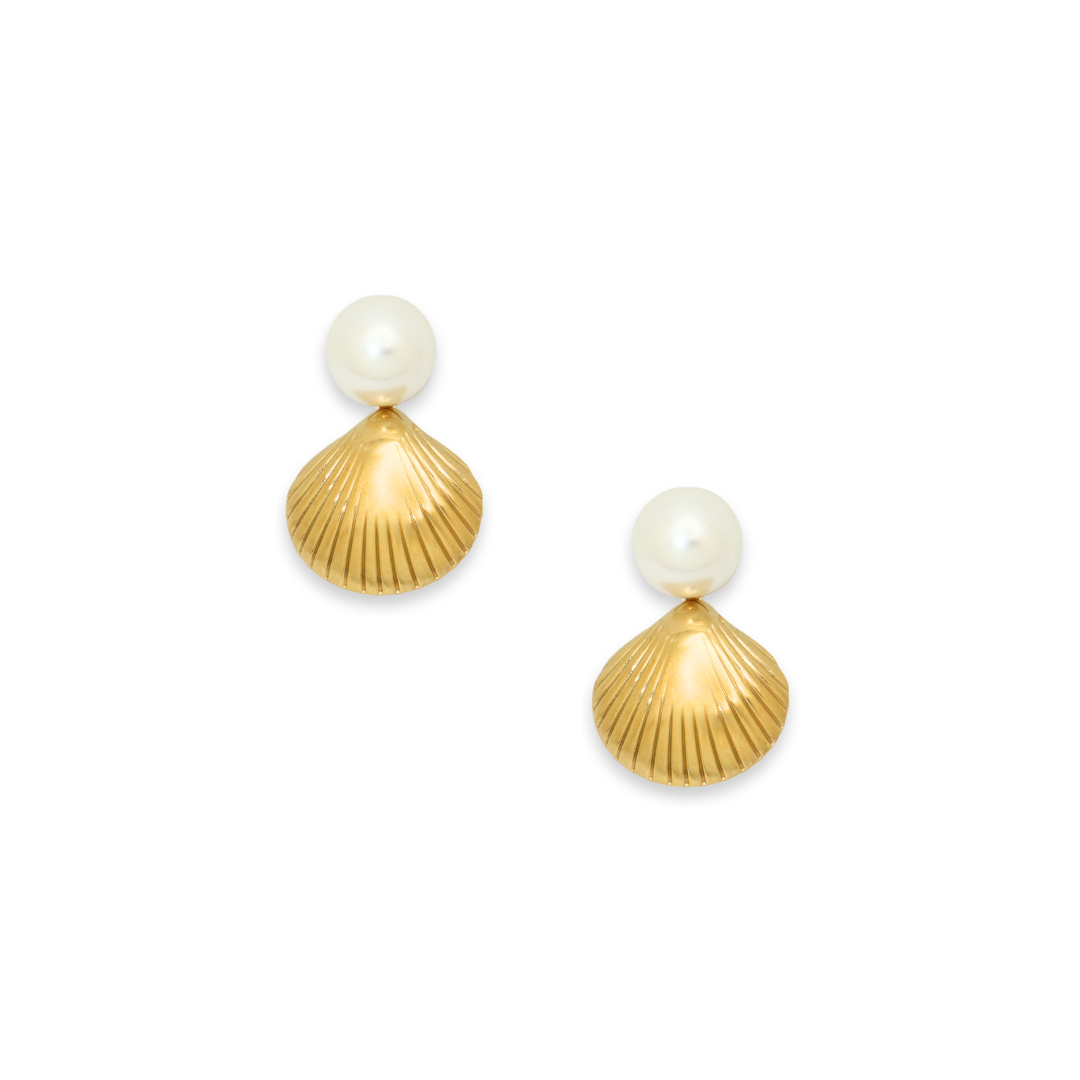 The Lucia Pearl Shell Earrings