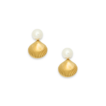 The Lucia Pearl Shell Earrings