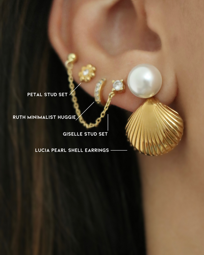 The Lucia Pearl Shell Earrings