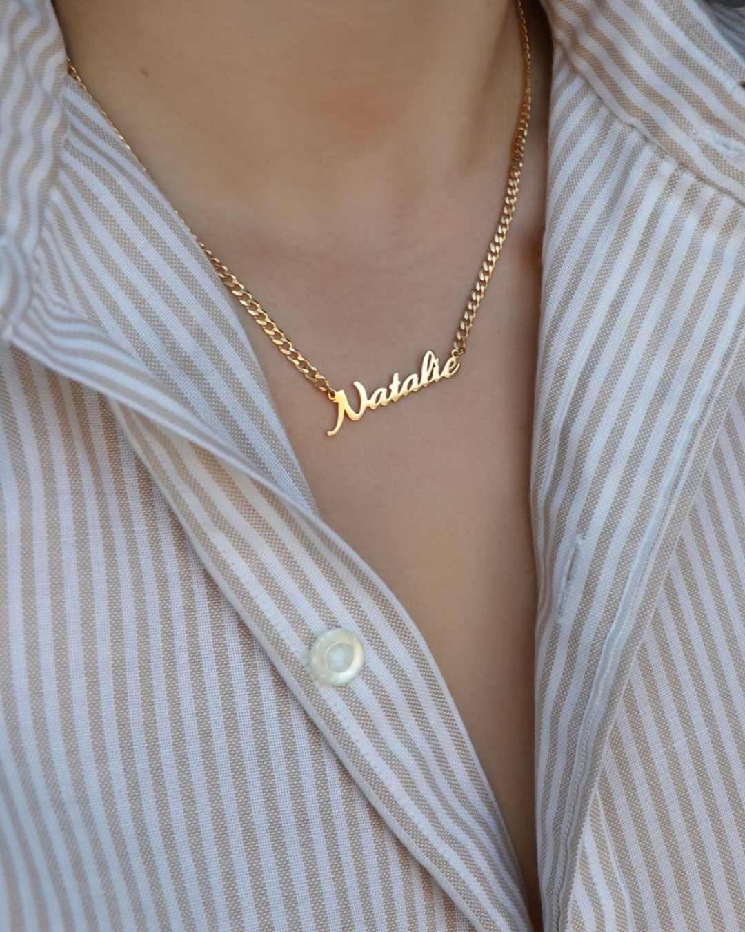 Natalie best sale name necklace