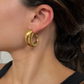 The Nicolette Crescent Hoops