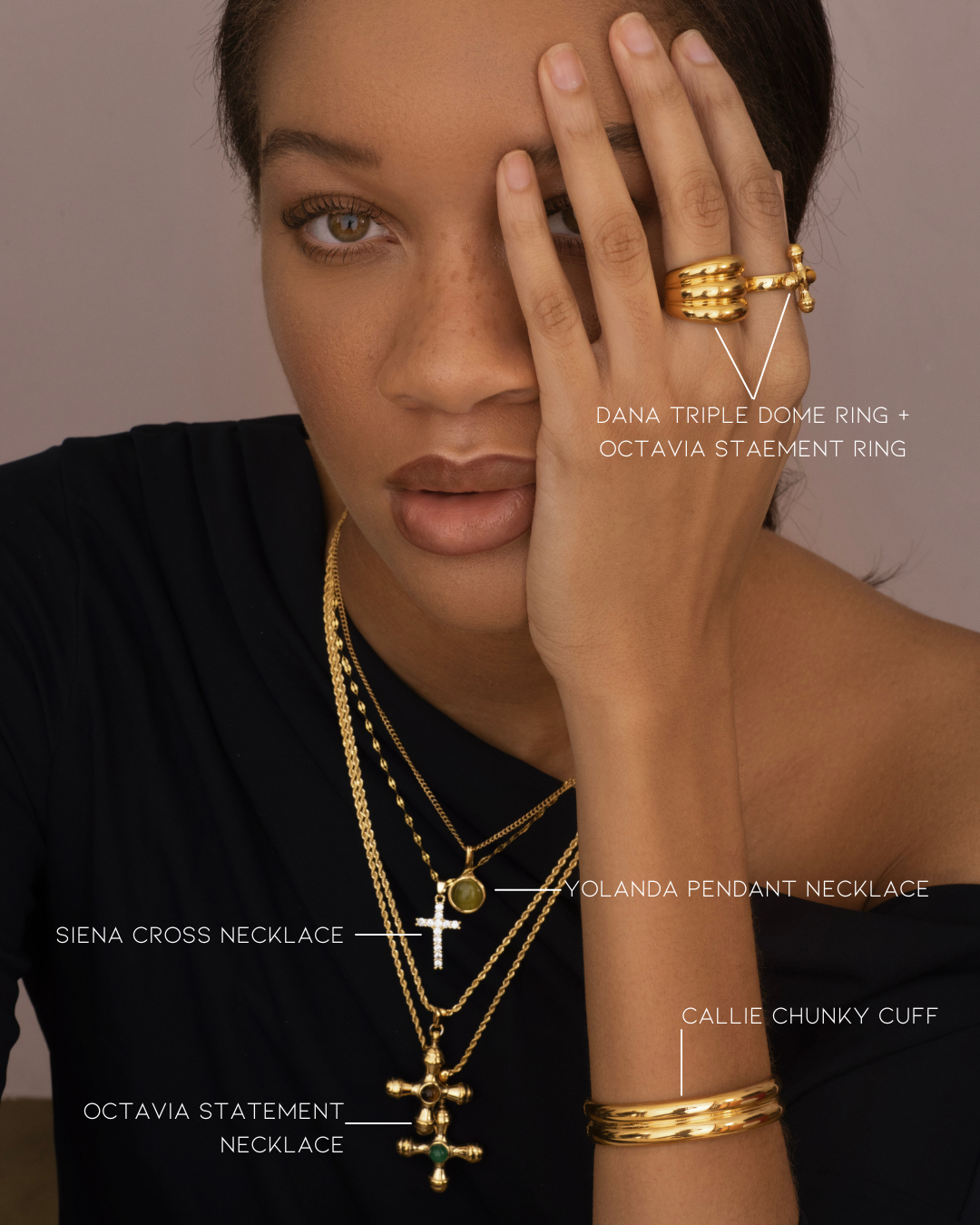 The Octavia Statement Necklace