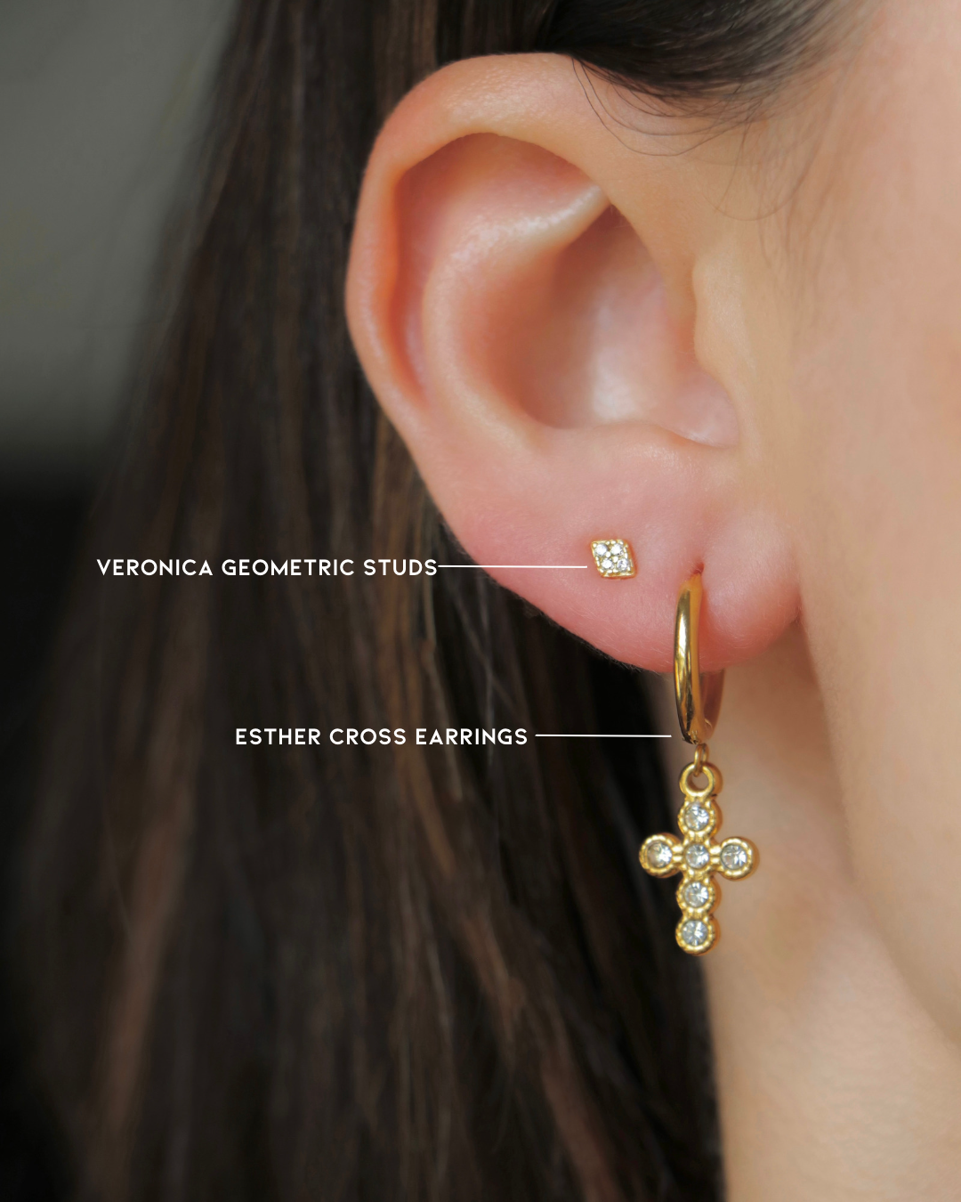 The Veronica Geometric Studs