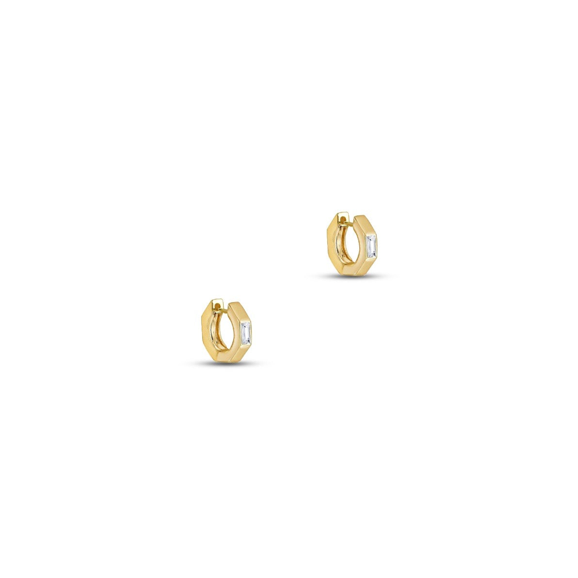 Minimalist Baguette Hoops