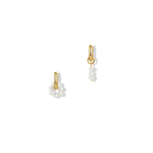 The Gemma Asymmetric Pearl Earrings