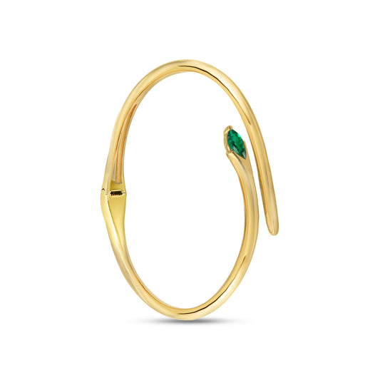 The Blossom Emerald Stone Cuff