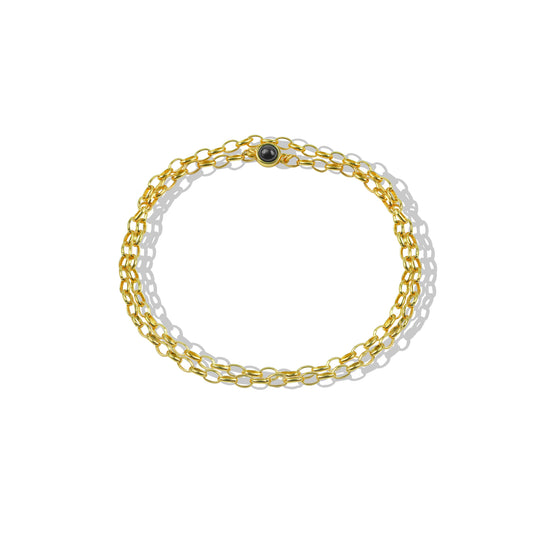 The Double Wrap Link Bracelet