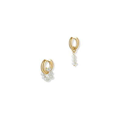 The Gemma Asymmetric Pearl Earrings