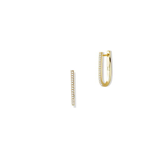 Perla Diamond Hoops