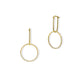 The Perla Circle Drop Earrings