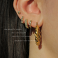 The Croissant Twist Hoops