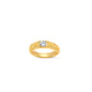The Aurora Ribbed Ring